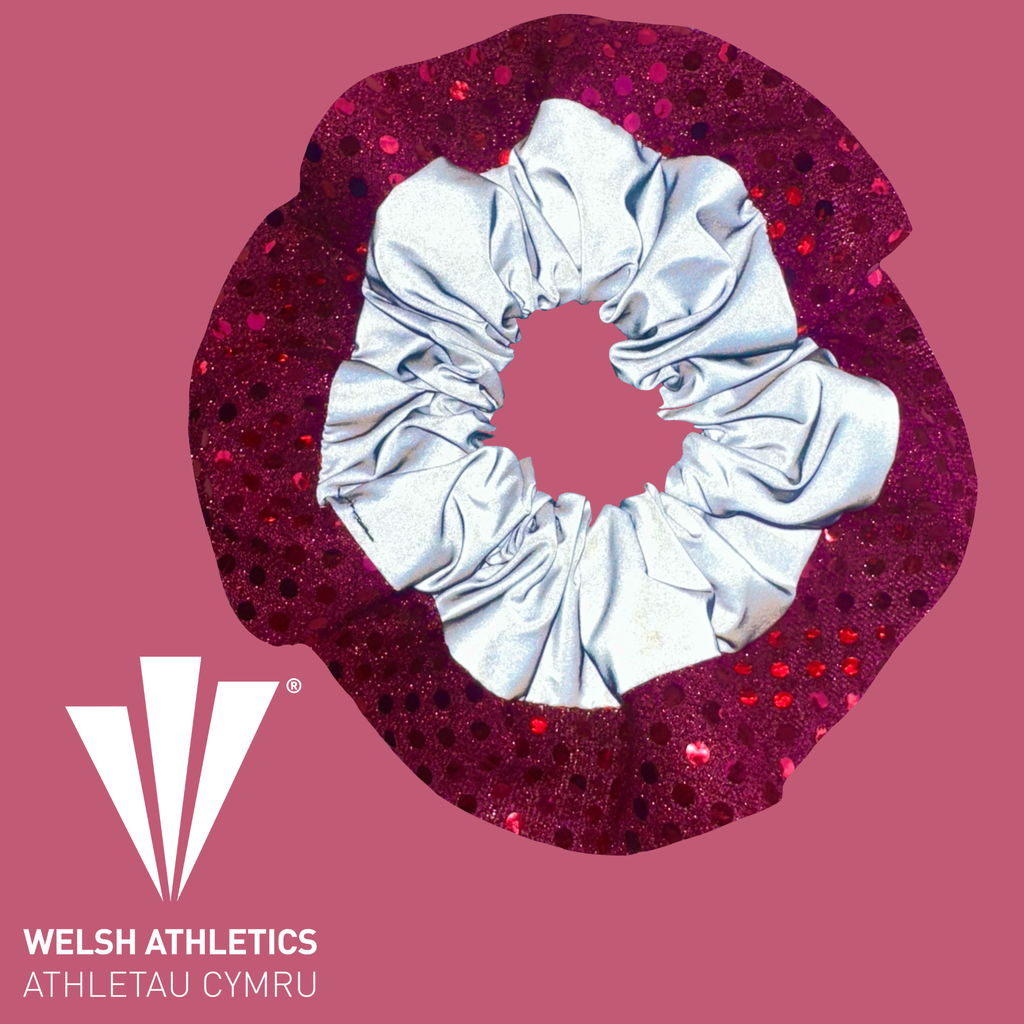 Own The Night Reflective Running Scrunchie | Welsh Athletics Exclusive