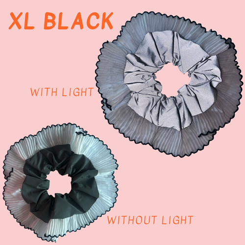 Black Frilly Reflective