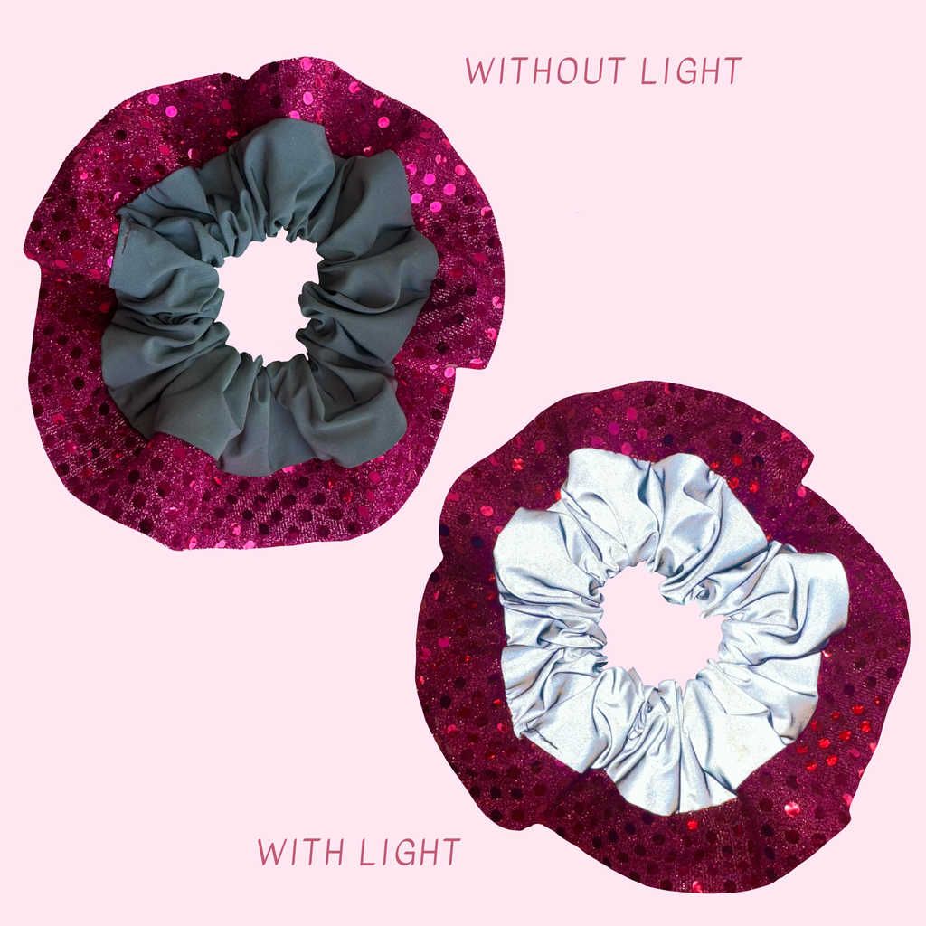 Own The Night Reflective Running Scrunchie | Welsh Athletics Exclusive