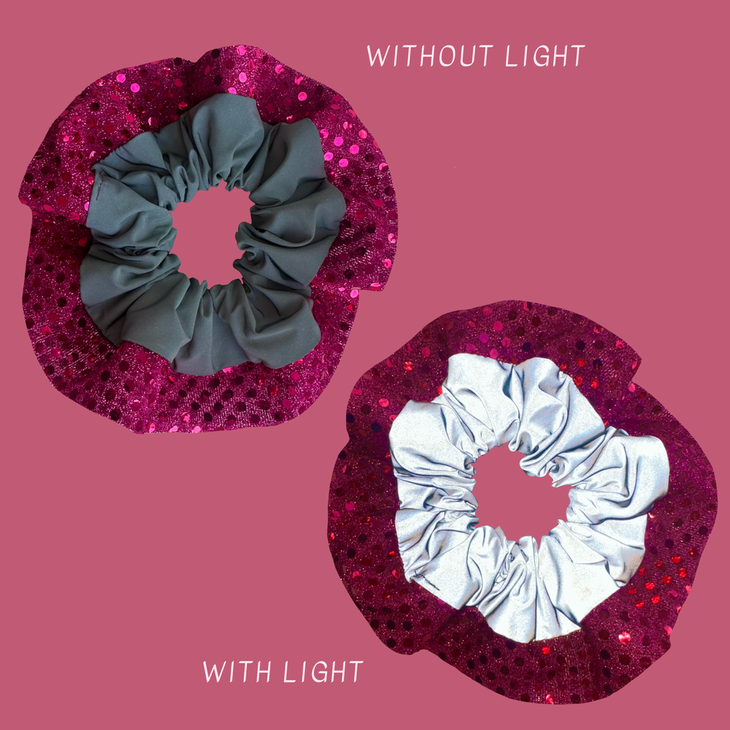 Own The Night Reflective Running Scrunchie | Welsh Athletics Exclusive