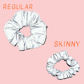 Regular & Skinny High Visibility Reflective Hair Scrunchie for Running & Walking