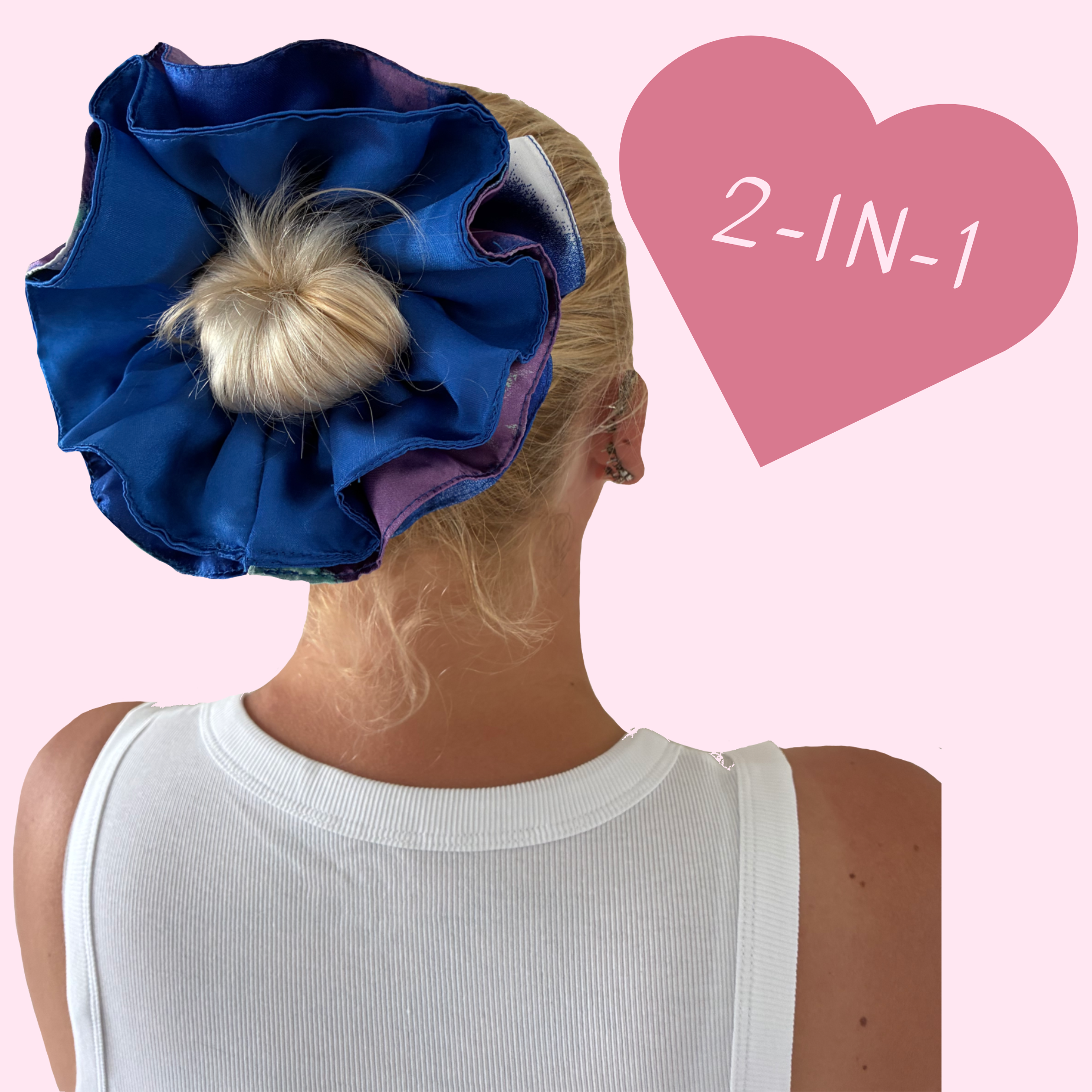 Tie Dye Reversible Hair Scrunchie
