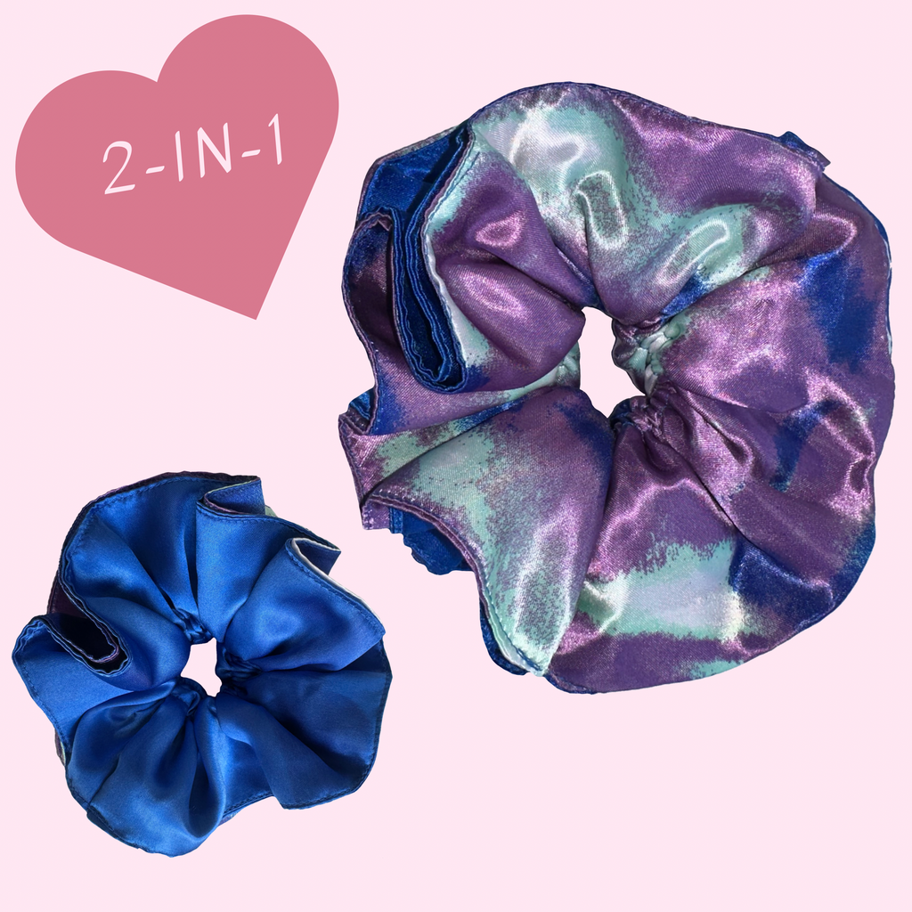 Tie Dye Reversible Hair Scrunchie