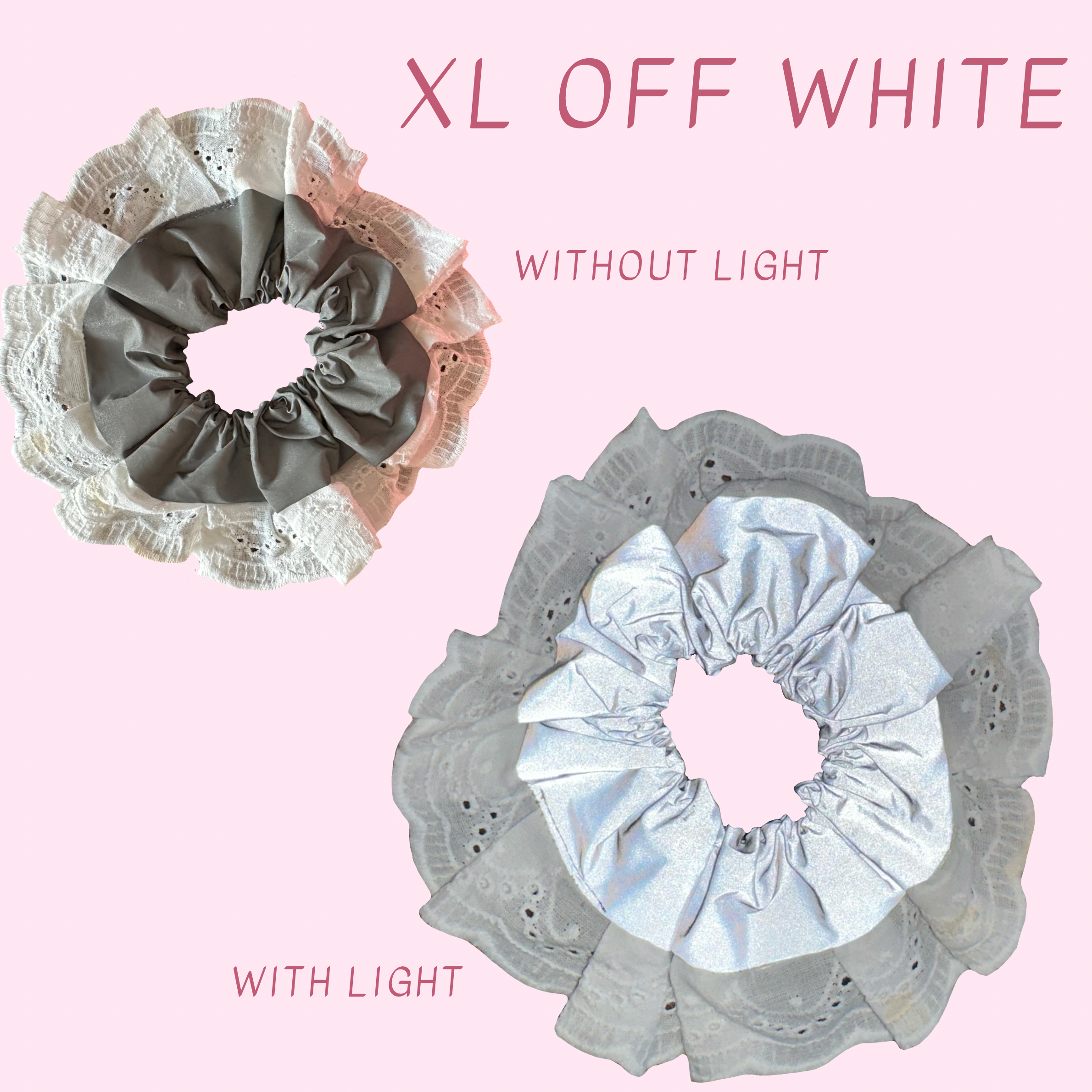 High Visibility Reflective Hair Scrunchie for Running & Walking