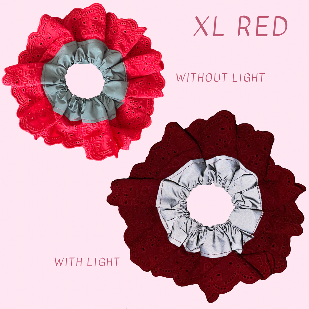 High Visibility Reflective Hair Scrunchie for Running & Walking