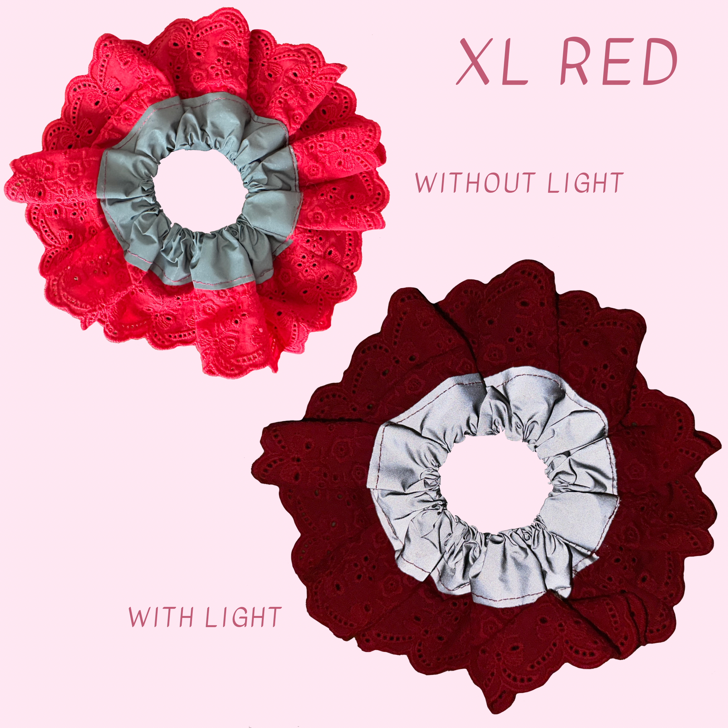 High Visibility Reflective Hair Scrunchie for Running & Walking