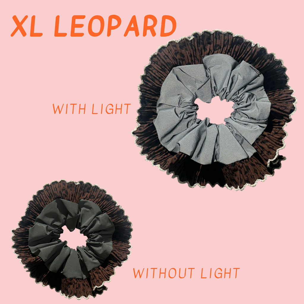 Leopard Print Frilly Reflective