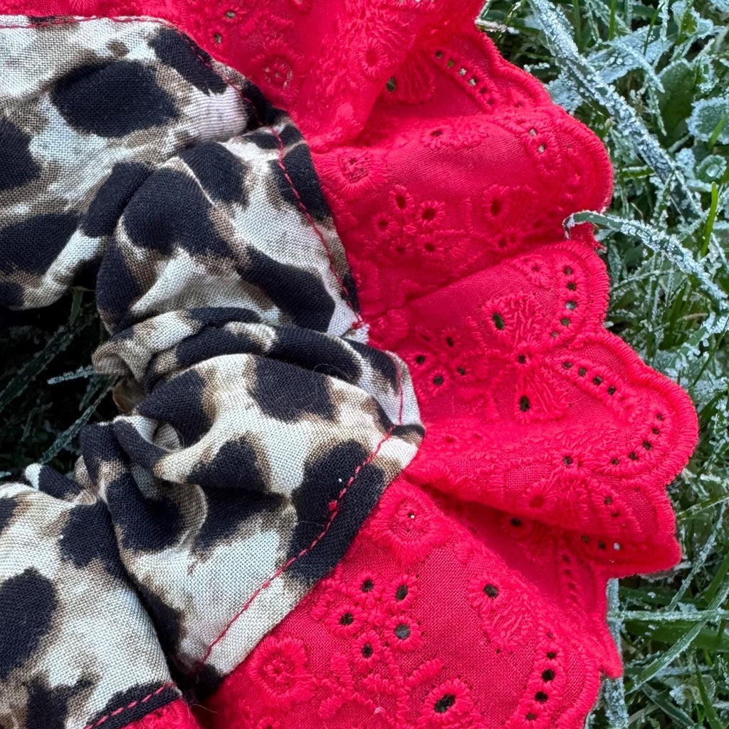 Leopard Print Hair Scrunchies