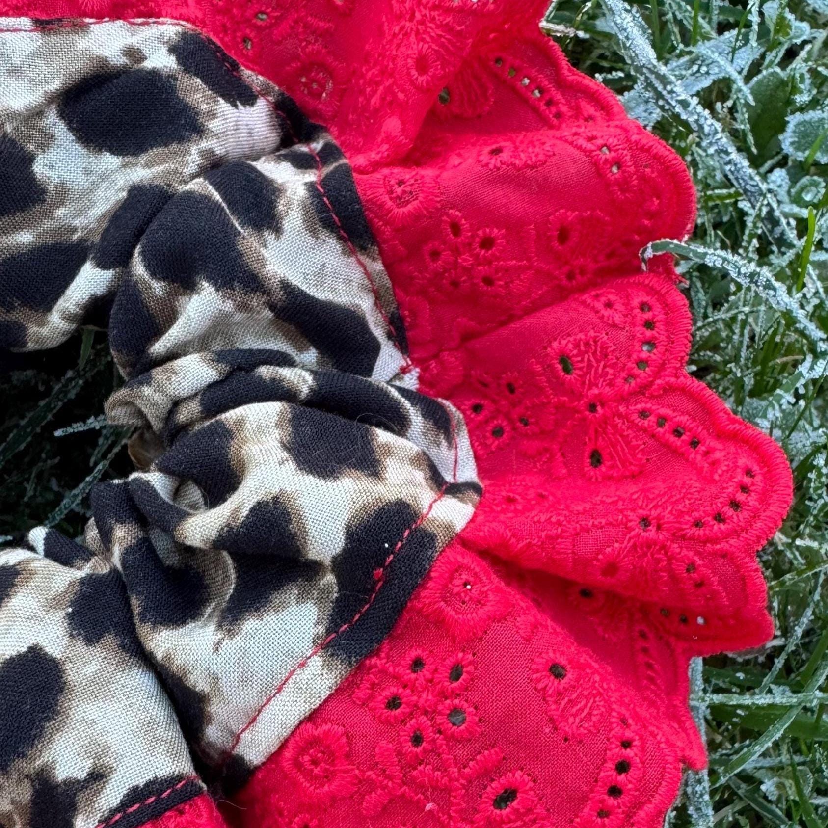 Leopard Print Hair Scrunchies