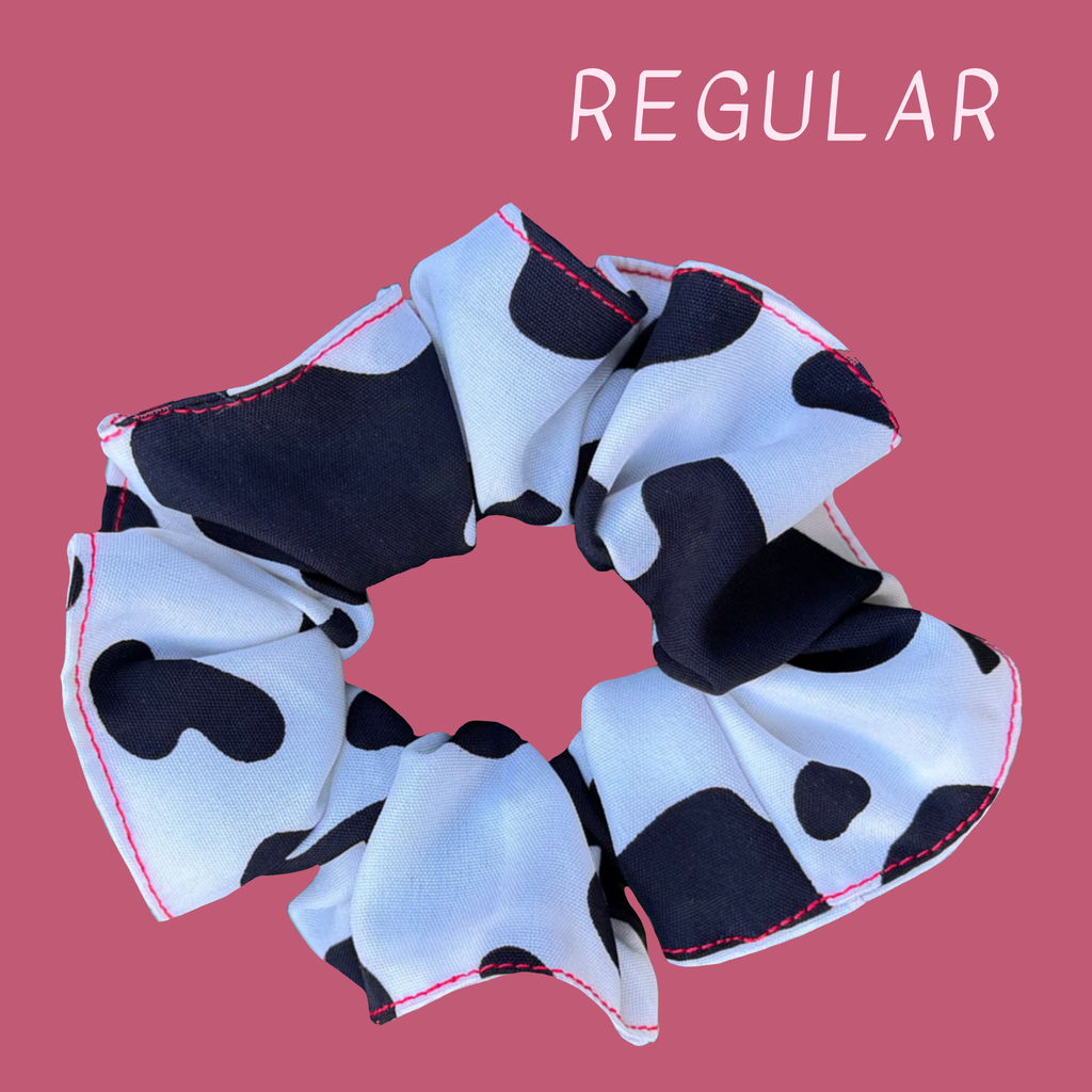 Cow Print Scrunchies