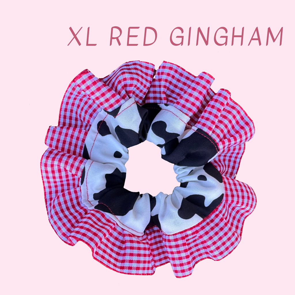 Cow Print Scrunchies