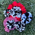Cow Print Scrunchies