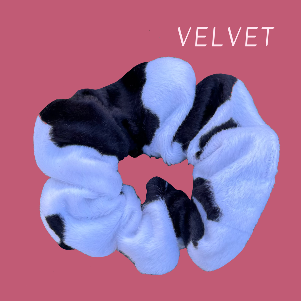 Cow Print Scrunchies