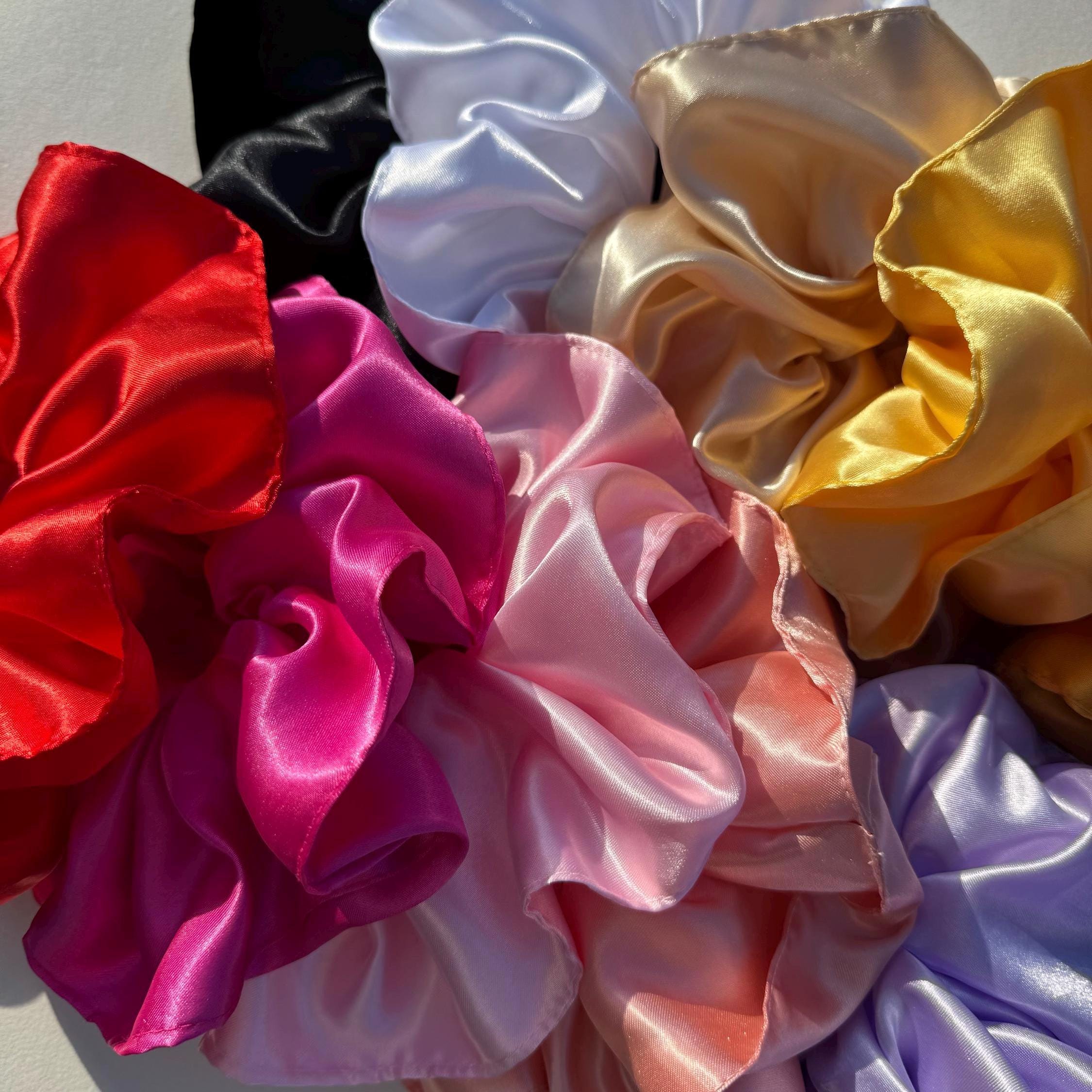 XL Silk-Feeling Satin Hair Scrunchie