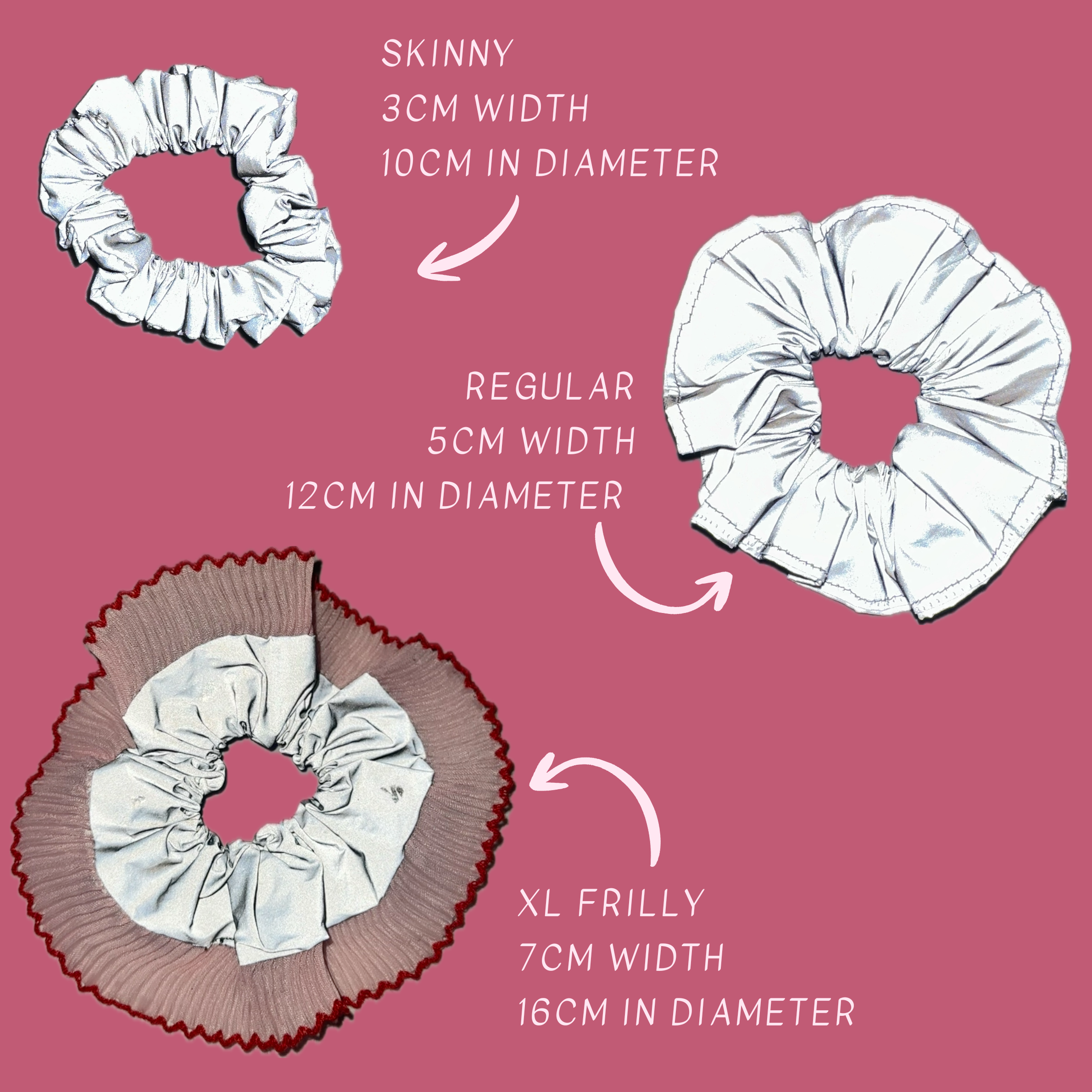 High Visibility Reflective Hair Scrunchie for Running & Walking