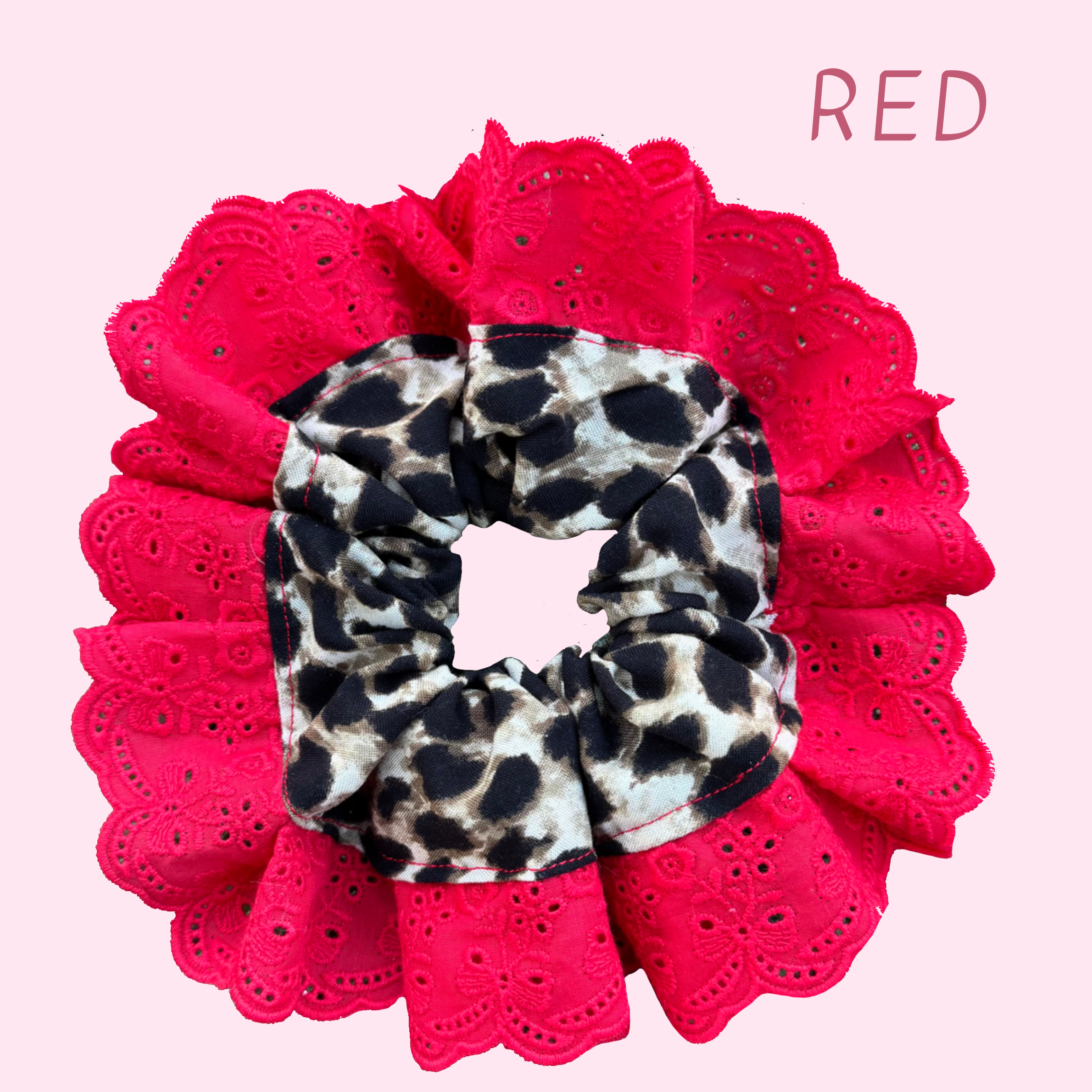 Leopard Print Hair Scrunchies
