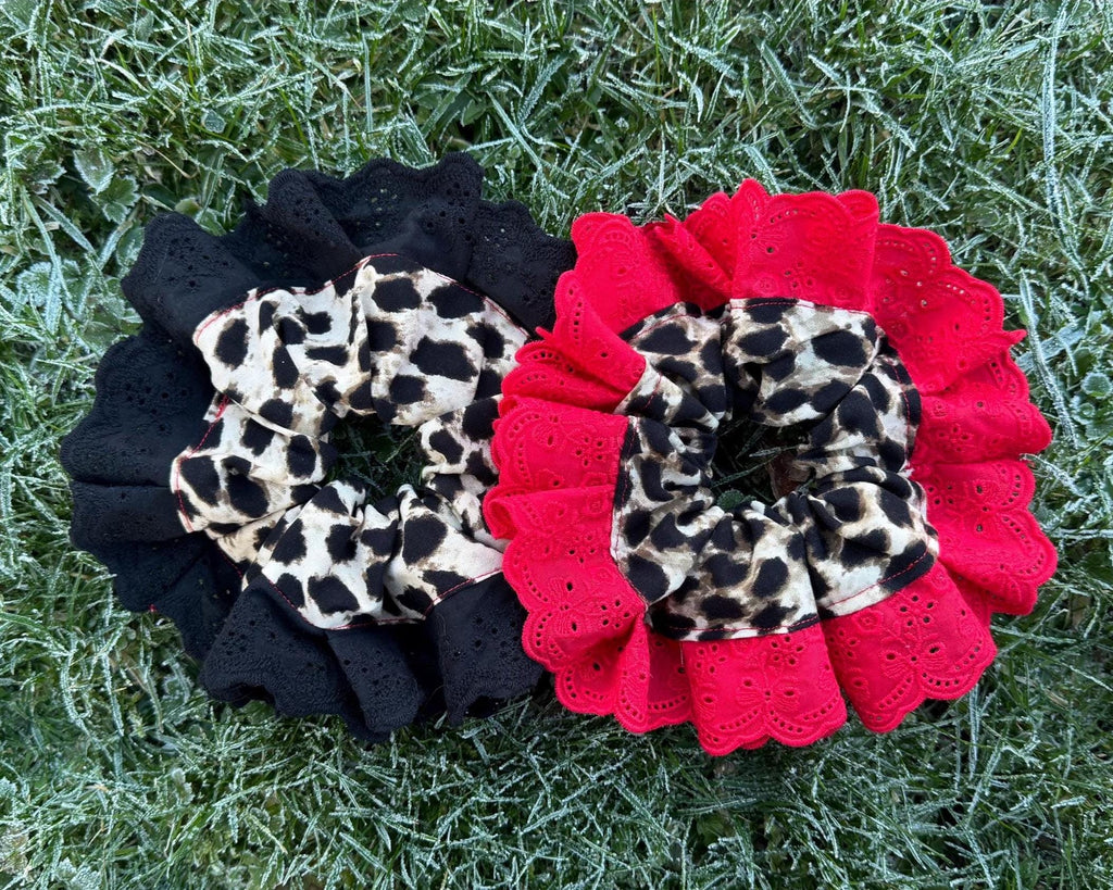 Leopard Print Hair Scrunchies