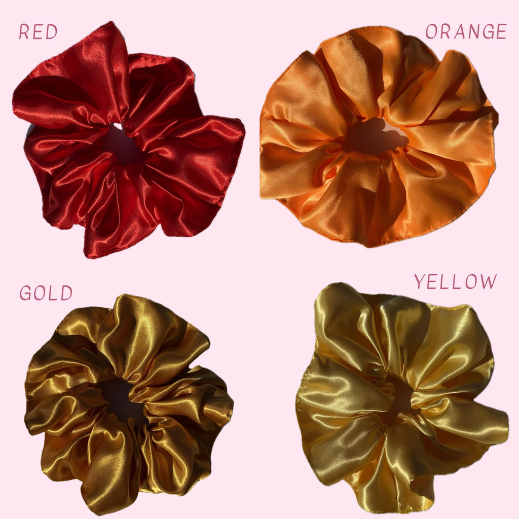 XL Silk-Feeling Satin Hair Scrunchie