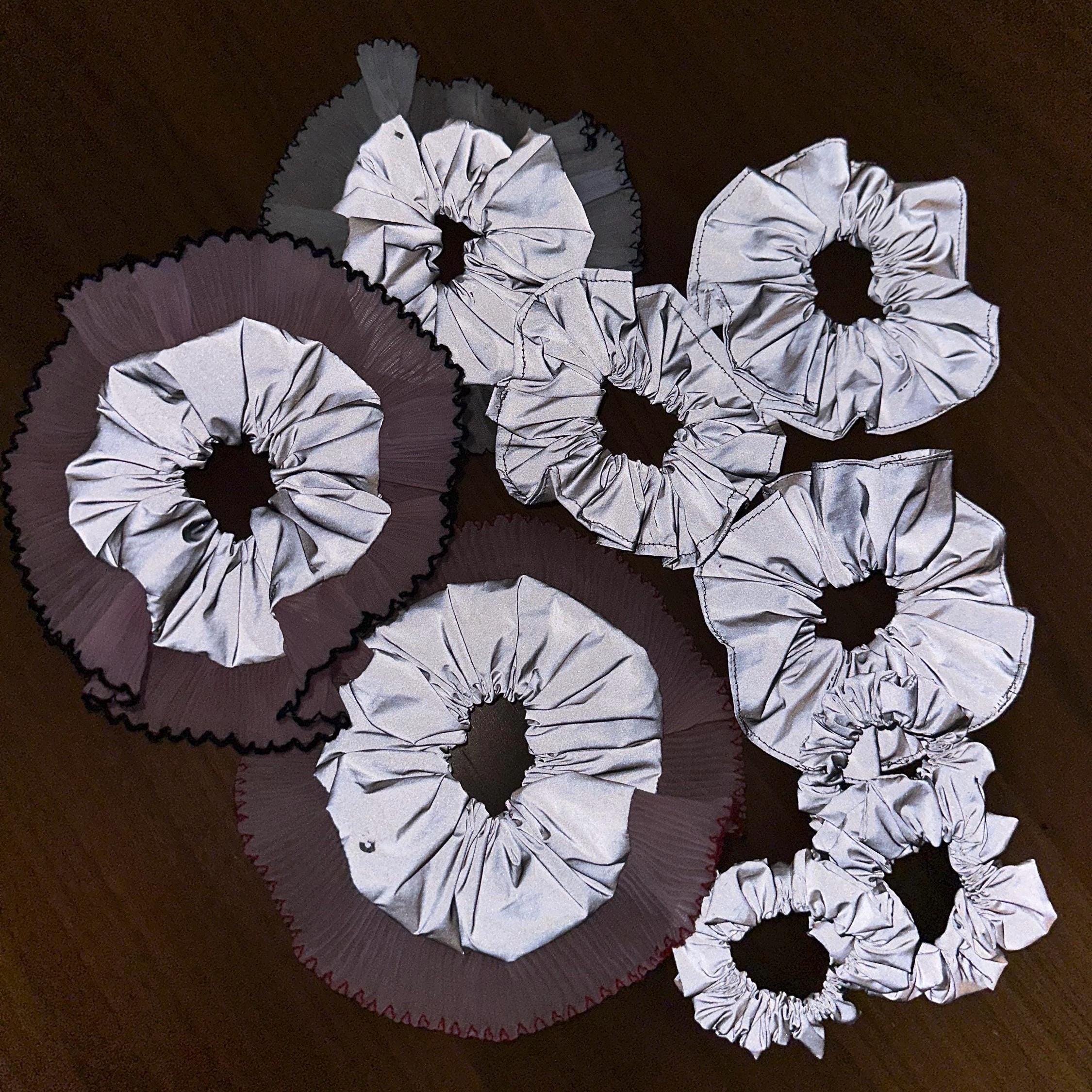 High Visibility Reflective Hair Scrunchie for Running & Walking