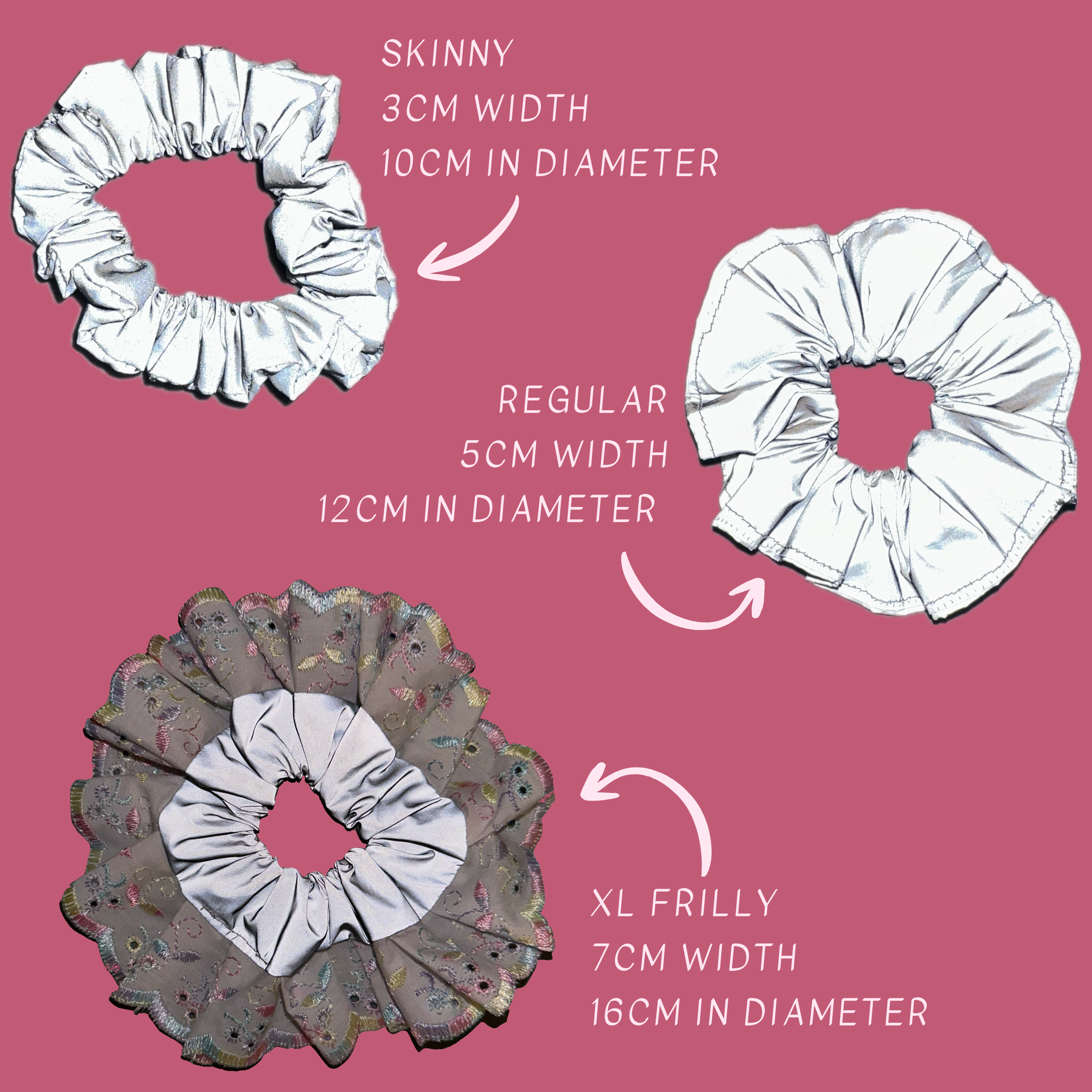 High Visibility Reflective Hair Scrunchie for Running & Walking
