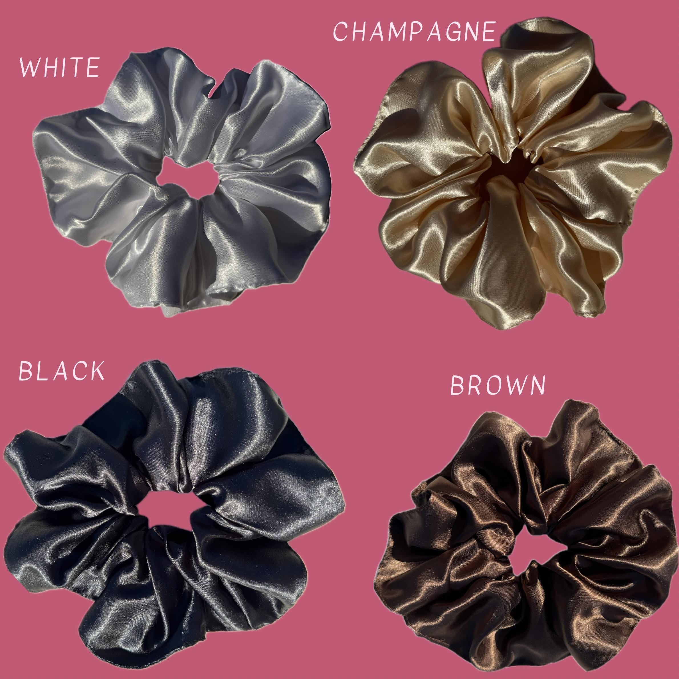 XL Silk-Feeling Satin Hair Scrunchie