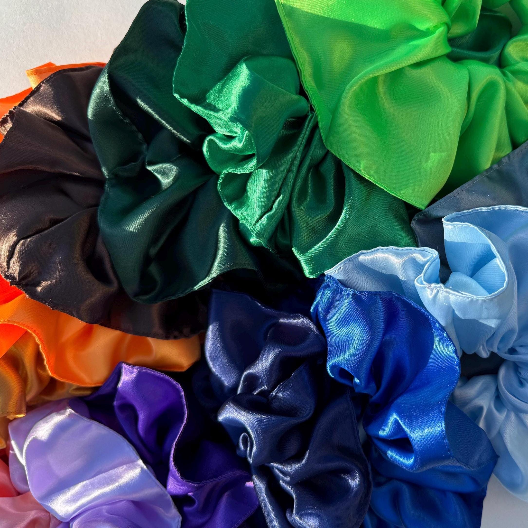 XL Silk-Feeling Satin Hair Scrunchie