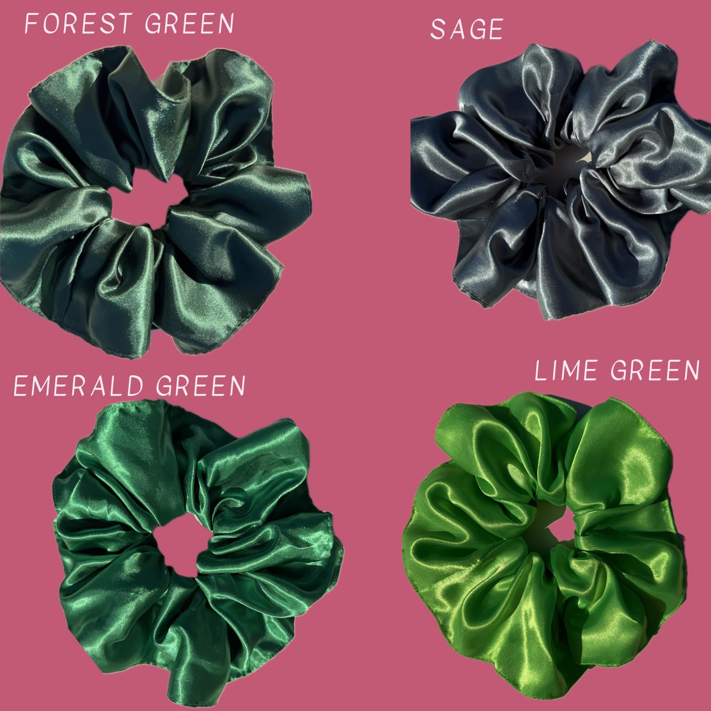 XL Silk-Feeling Satin Hair Scrunchie