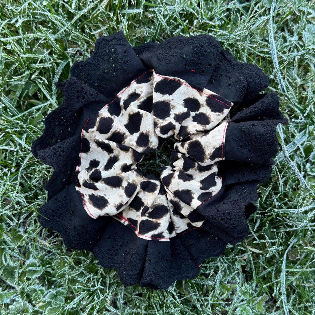 Leopard Print Hair Scrunchies