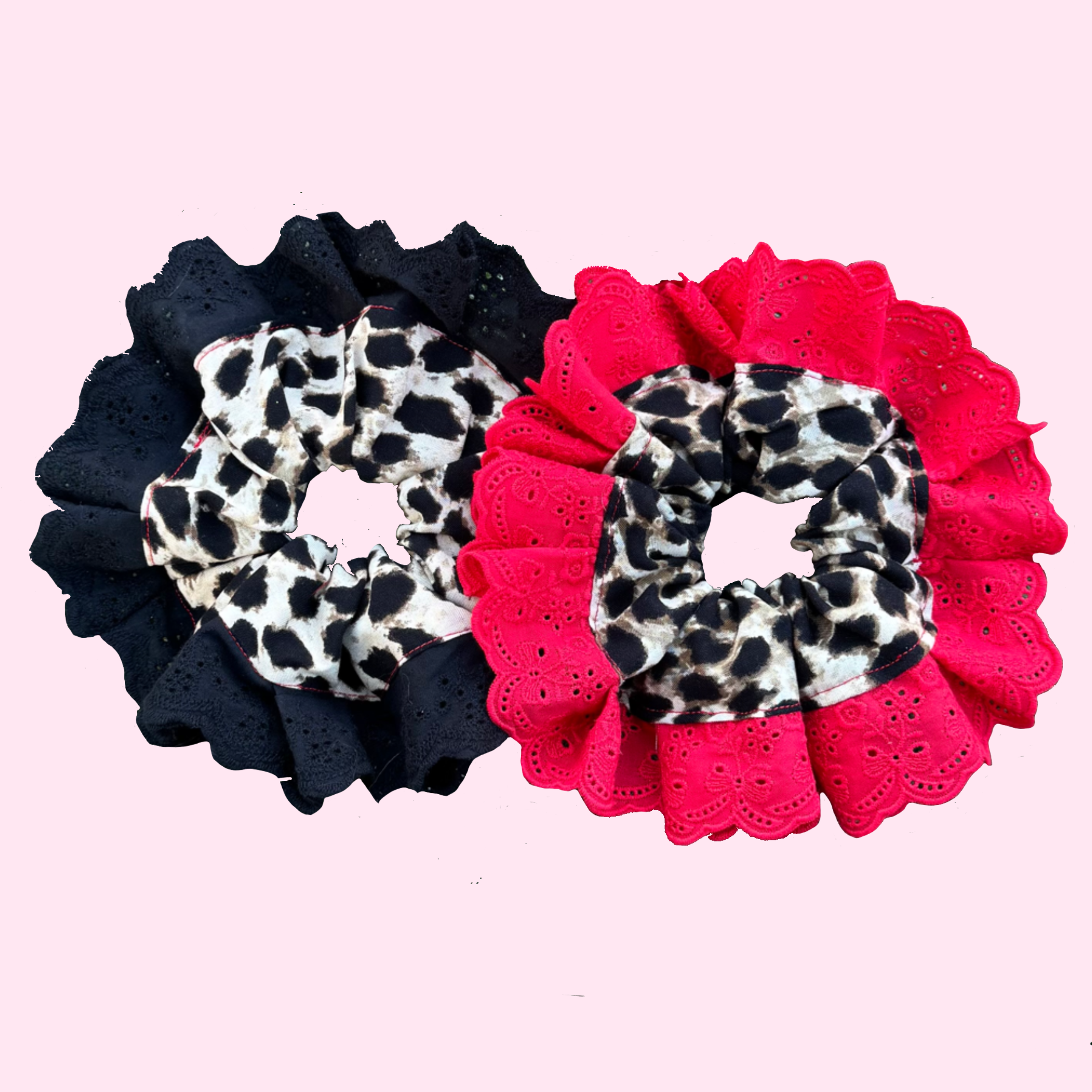 Leopard Print Hair Scrunchies