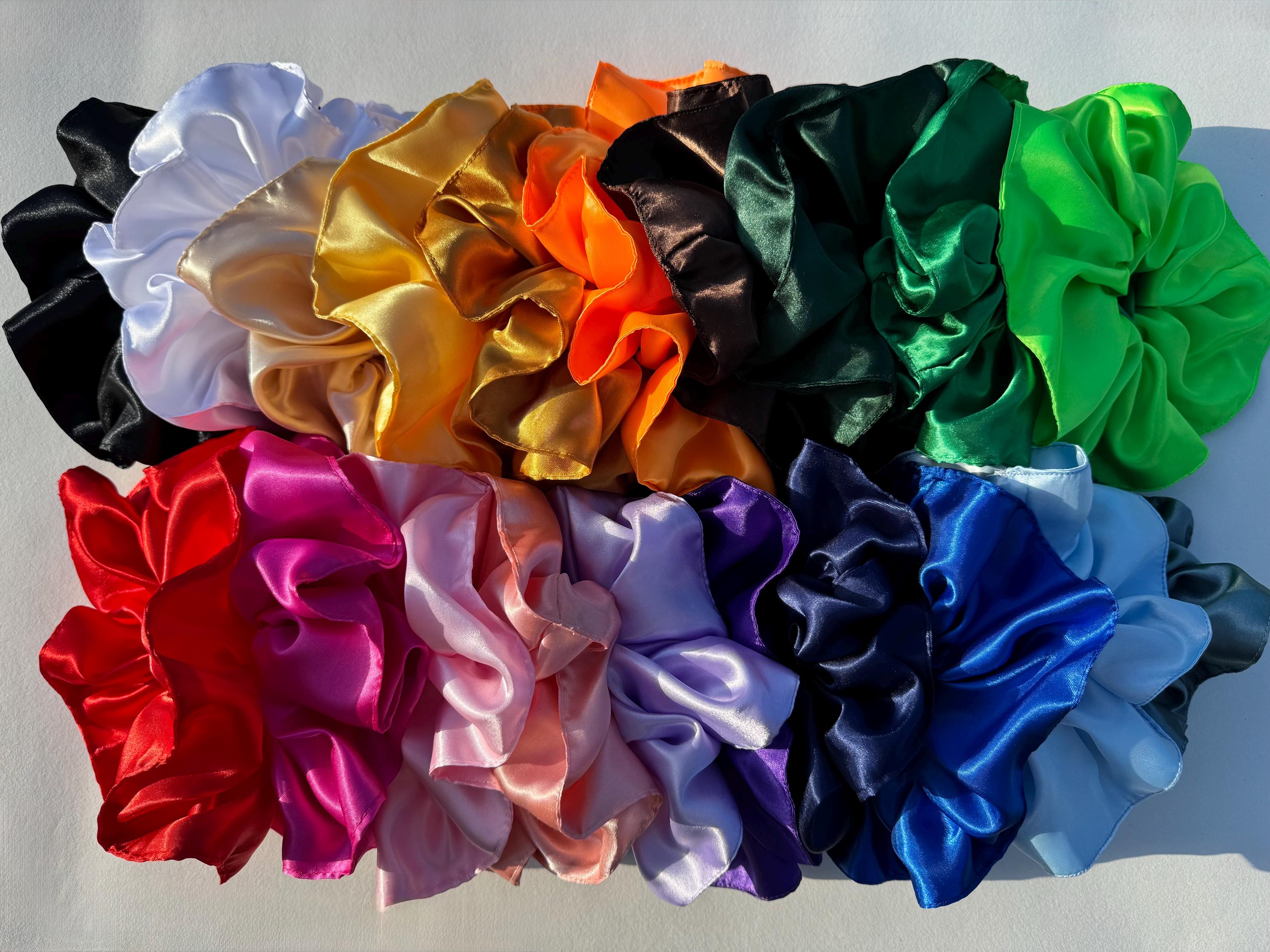 XL Silk-Feeling Satin Hair Scrunchie